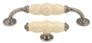 Winchester cream ceramic handles with pewter collection